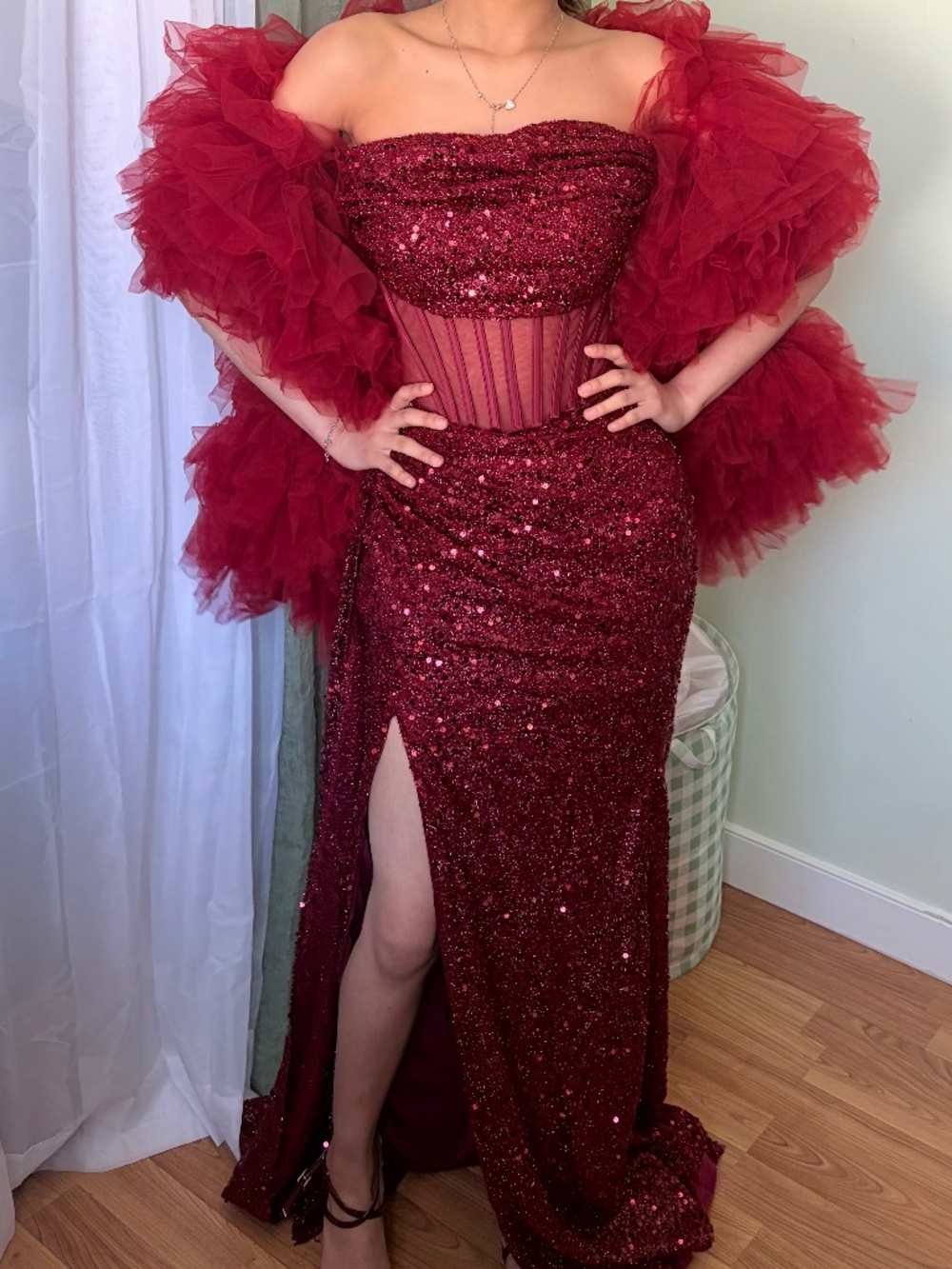 Burgundy Prom/ Homecoming Dress